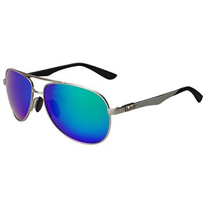 Aoron Premium Aviator Polarized Sunglasses Mirrored Lenses