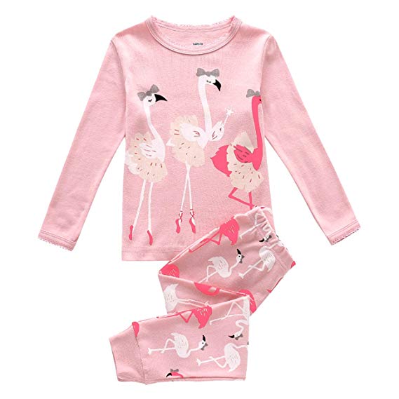 Tarkis Girls Pyjamas Set Animal Printed Short Cotton PJS for Kids 2 to 7 Years