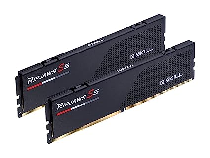 G.Skill Ripjaws S5 Intel XMP 32GB (2 * 16GB) DDR5 6000 MHz CL36-36-36-96 1.35V Desktop Memory RAM - F5-6000J3636F16GX2-RS5K