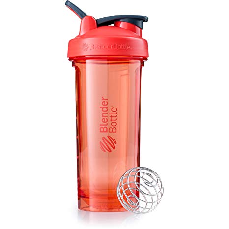 BlenderBottle Pro Series Shaker Bottle, 28-Ounce, Coral