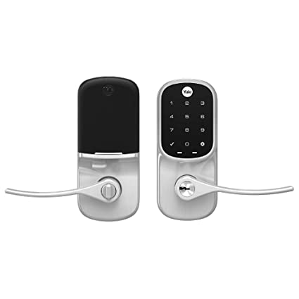 Yale Assure Lever - Smart Touchscreen Keypad Lever Lock with Z-Wave Plus - Works with Ring Alarm, Samsung SmartThings, Wink, ADT and More - Satin Nickel