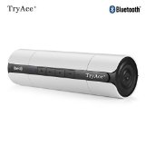 TryAce Portable Boombox NFC Wireless Bluetooth Speaker Ultra Bass BoosterPower Crystal-Clear SoundSubwoofer Sound EffectBuilt in Mic for Calls and Rechargeable Battery for iPhoneiPadiPad AirAll PhonesSamsung Galaxy Phones and TabletsLaptopPC White