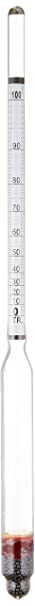 Home Brew Stuff Hydrometer - Alcohol, 0-200 Proof and Tralle by Bellwether, Transparent, 6612-1