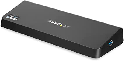 StarTech.com USB 3.0 Docking Station Dual Monitor with HDMI & 4K DisplayPort - USB 3.0 to 4x USB-A, Ethernet, HDMI and DP - USB Type A Universal Laptop Docking Station for Mac & Windows (USB3DOCKHDPC), Flat