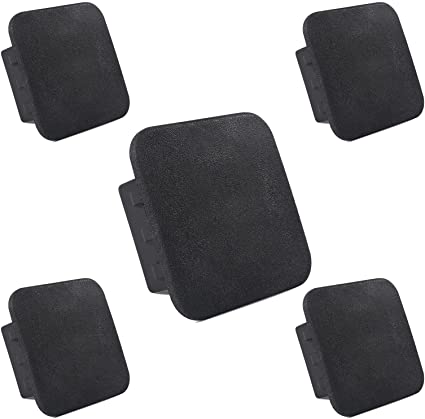 5 Pcs 1 1/4 Inch Trailer Hitch Tube Cover Plug Cap Universal Rubber Insert for 1.25'' Receivers Class 1 2 I II Ford Toyota GMC Subaru Jeep Dodge Nissan Audi BMW Porsche Polaris ATV UTV