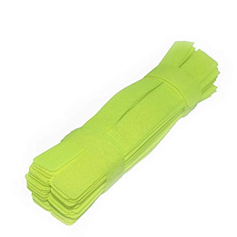 Pasow 50pcs Cable Ties Reusable Fastening Wire Organizer Cord Rope Holder 7 Inch (Green)