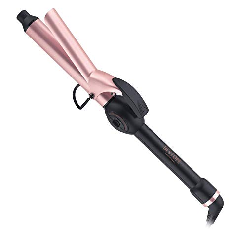 BESTOPE Curling Iron 1 inch Tourmaline Ceramic Curling Wand, Instant Heat Ceramic Curling Iron with Rotary Temperature Dial 1" Hair Styling Irons for All Hair Types - 180-450°F(Include Glove)