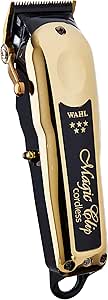 WAHL Professional 5 Star Gold Cordless Magic Clip Hair Clipper with 100  Minute Run Time for Professional Barbers and Stylists - Model 8148-700