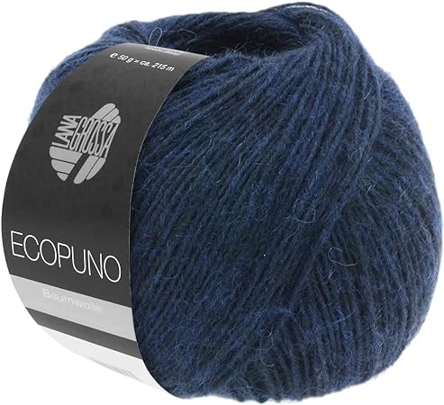 Lana Grossa Ecopuno, 43 Night Blue Yarn