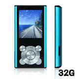Tomameri Blue 16GB Portable MP4 Player MP3 Player Video Player with Photo Viewer  E-Book Reader  Voice Recorder with a 16GB Micro SD Card