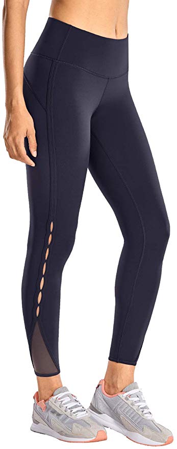 CRZ YOGA Women's Naked Feeling High Waist 7/8 Tight Yoga Pants Workout Leggings -25 Inches