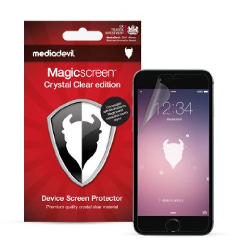 Apple iPhone 6/6S Screen Protector, MediaDevil Magicscreen Crystal Clear (Invisible) Edition - (2 x Protectors)