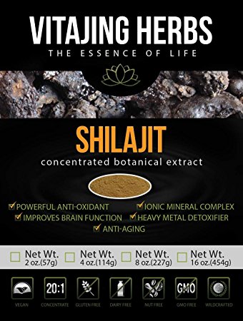 Shilajit Extract Powder ★★★20:1 CONCENTRATION★★★ - Ionic Mineral Complex, 100% PURE POTENT EXTRACT, No Fillers, Binders or Additives! (4oz - 114gm)