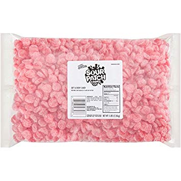 Sour Patch Cherries Sweet and Sour Gummy Cherry Flavored Candy, 5 Pound Bulk Bag