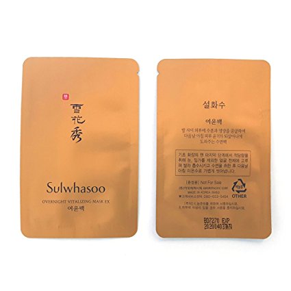 Sulwhasoo Overnight Vitalizing Mask EX 5ml x 10pcs (50ml) Sample Sleeping Mask AMORE PACIFIC