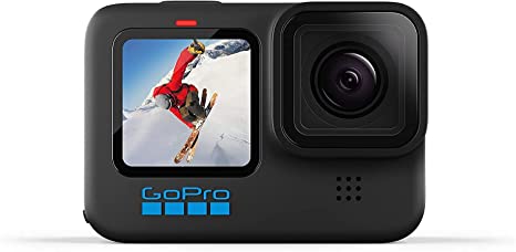 GoPro HERO10 Black - Waterproof Action Camera with Front LCD and Touch Rear Screens, 5.3K60 Ultra HD Video, Optical 1X and Digital 4X 23MP Photos (1 Year INTL Warranty   1 Year in Warranty)