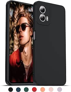 LeYi for Moto G Power 5G 2024 Case: Moto G Power Case Liquid Silicone Ultra Slim Shockproof Protective Cover with Soft Microfiber Lining, Anti-Scratch Funda para Moto G Power 5 G 2024 (Black)