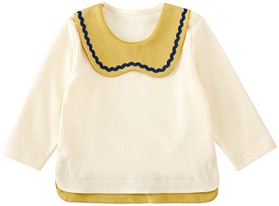 pureborn Baby &Toddler Girls Cotton Long Sleeve Shirts Blouse Tops
