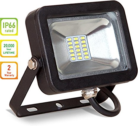LLT LED COMPACT Floodlight SMD Outdoor Landscape Security Waterproof 10W 5000K (Daylight)