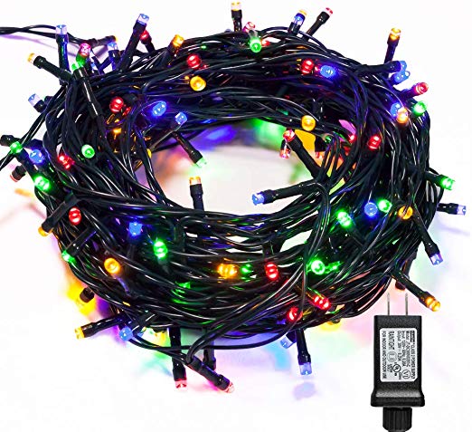 WISD Fairy String Lights 400 LED 141ft with 8 Effects and Memory Function, LED Christmas Lights Waterproof Plug in for Indoor Outdoor Christmas Tree Home Garden Wedding Party Decoration, Multicolor