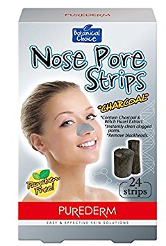 Purederm Nose Pore 24 Strips ( Botanical Choice ) Charcoal 24 Strips ( One Pack 24 Strips )