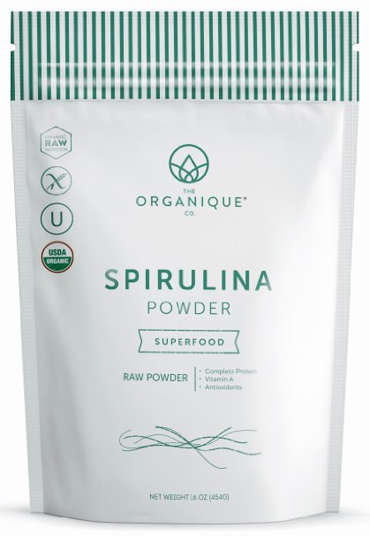 The Organique Co. Organic Raw Spirulina Superfood Powder - 16 oz