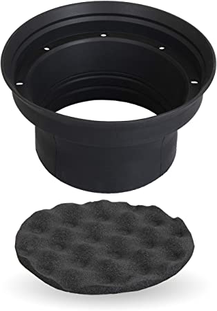 NVX XBAF65 Foldable Silicone 6.5" Speaker Baffle with Egg Crate Foam, one Pair/Box