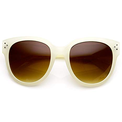 Womens Large Oversized Fashion Horn Rimmed Sunglasses