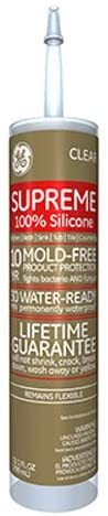 GE SEALANTS & ADHESIVES M90006 Clear Silicone Caulk, 9 oz