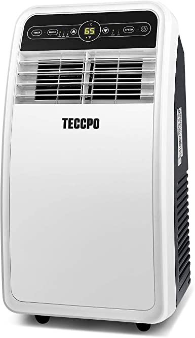 TECCPO Portable Air Conditioner TAK40C, Portable AC with Dehumidifier for Rooms up to 200 Sq.Ft, 3-in-1 with Remote Control, 8000 BTU