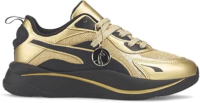 Puma Womens Baby Phat X Rs-Curve Metallic Lace Up Sneakers Shoes Casual - Gold