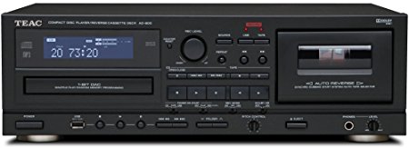 TEAC AD-800 CD Player and Cassette with USB Codec (Black)