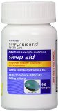 Simply Right Sleep Aid 192ct 50mg Diphenhydramine 192 Softgels
