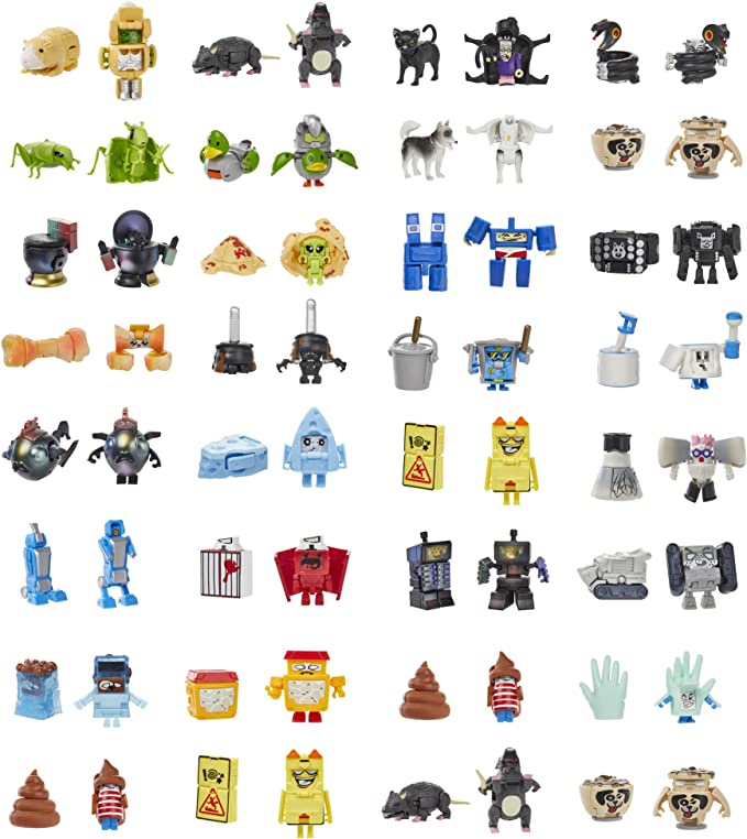 Transformers Toys BotBots Ruckus Rally Series 6 Custodial Crew & Pet Mob 32 Character Bundle, 2-in-1 Collectible Figures, Kids Ages 5 & Up