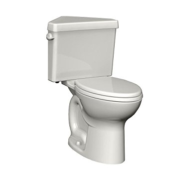 American Standard 270AD001.020 Cadet 3 Right Height Elongated Two-Piece Triangle Toilet with 12-Inch Rough-In, White