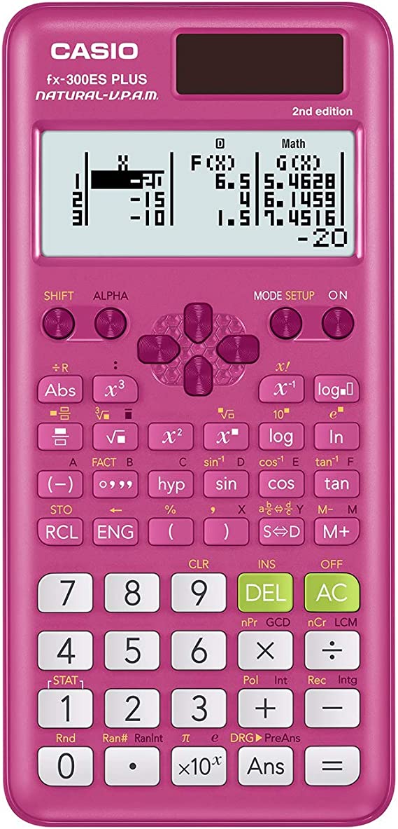 Casio fx-300ESPLS2 Pink Scientific Calculator