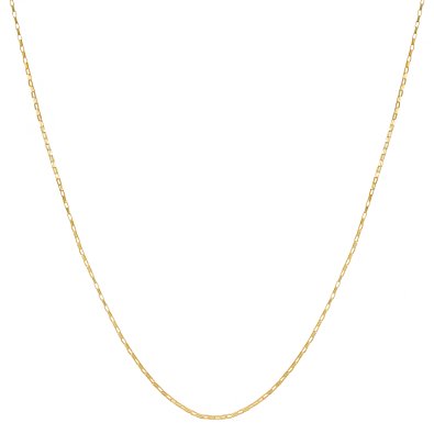 14k Gold 0.7mm Long Box Chain (14, 16, 18, 20, 22, 24, 30 or 36 inch in yellow, white or rose)