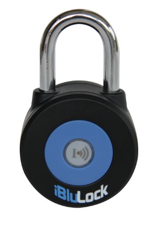 Bluetooth enabled Smart Padlock - Keyless works with smartphone - Black