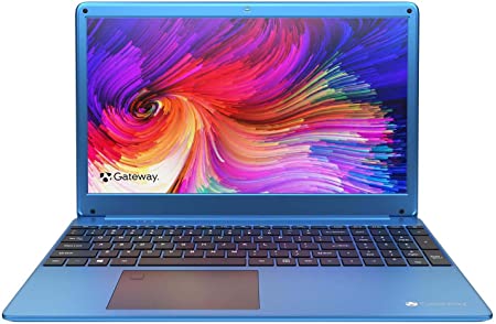 Newest Gateway 15.6" FHD Ultra Slim Laptop in Blue AMD Ryzen 5 3450U (Better Than i7-8565U) 8GB RAM 256GB SSD Fingerprint Scanner Cam HDMI WiFi W10
