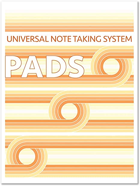 BookFactory Universal Note Taking System (Cornell Notes) / 3 NoteTaking Pads - 3 Pads, 52 Pages, 8 1/2" x 11" - Notepad (PAD-052-7C(UnivNote))