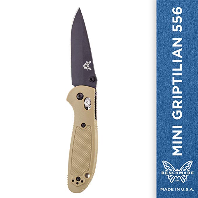 Benchmade - Mini Griptilian 556 Knife, Drop-Point