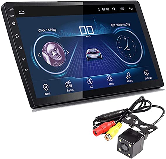 9 Inch Android 8.1 WiFi Universal Car Radio Car MP5 Player Auto Radio Autoradio GPS Navigation Bluetooth Fm USB Car Stereo with Rear View Camera