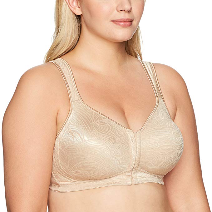 Playtex Women's 18 Hour Posture Support Bra with Front Close, Wirefree