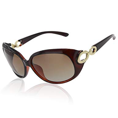 DUCO Shades Classic Oversized Polarised Sunglasses for Women and Ladies 100% UV Protection 1220