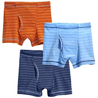 City Threads Boys' Boxer Briefs Underwear 100% Cotton 3-Pack Made in The USA