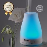 Essential Oil Diffuser 3rd Version Cool Mist Aroma Humidifier Aromatherapy eBooks Included with Adjustable Mist Mode Waterless Auto Shut-off and 7 Color LED Lights Changing for Bedroom Office Home