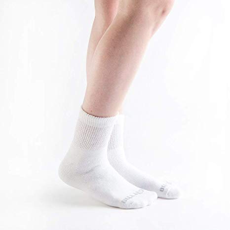 Doc Ortho Ultra Soft Loose Fit Diabetic Socks, 3 Pairs, 1/4 Crew