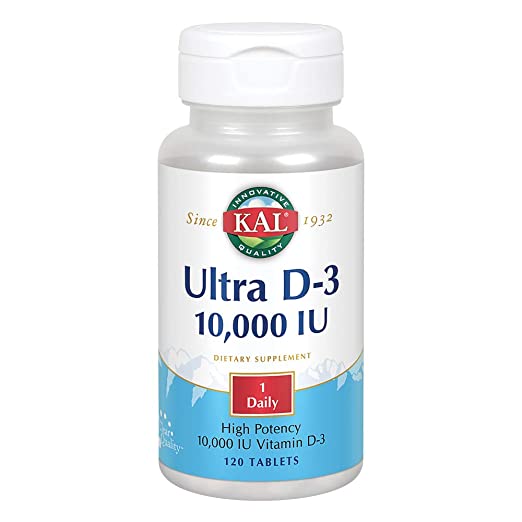 Kal Ultra D-3, 10,000 IU, 120 Tabs