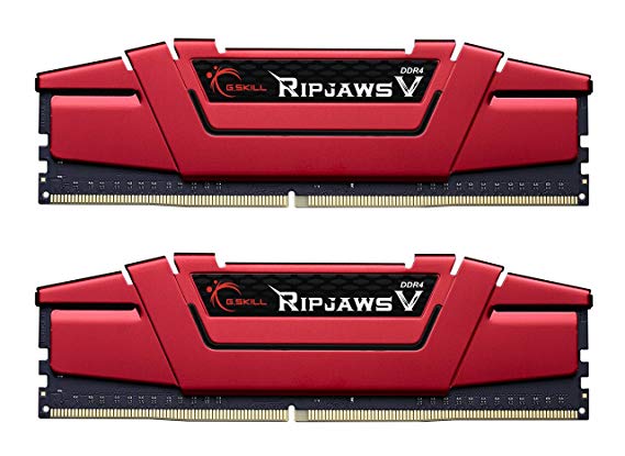 G.SKILL F4-2133C15D-16GVR Ripjaws V Series 16GB (2 x 8GB) 288-PinDDR4-2133MHz, Crimson Red