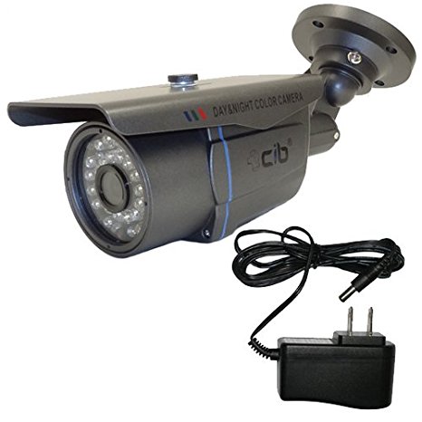CIB CUC7281 700TVL Outdoor CCD Bullet Infrared Day Night Security Camera w/ S...